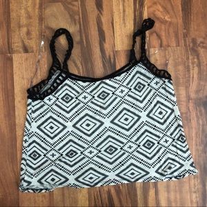 Black and white Summer Tank